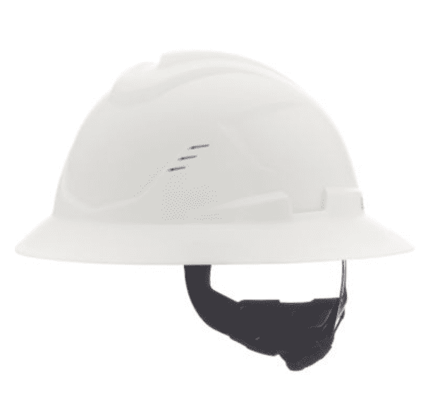 Casco V-Gard C1 Ala completa Ventilado blanco suspensión Fast Trac III, #Part: 10225622, MSA